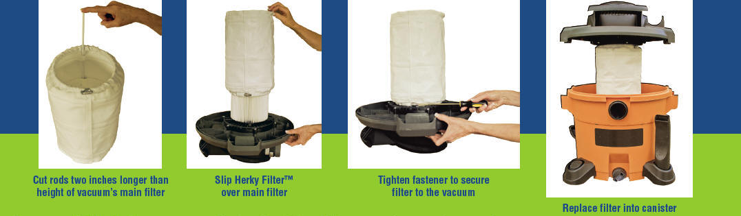 Herky canister filter installation